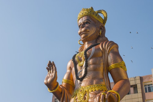 Free Hanuman Ji is also known as Pavan Putra which means the son of the wind. He is worshipped by an Uncountable number of people under Hinduism. Everyone Worships Hanuman Ji in order to treat ... Stock Photo